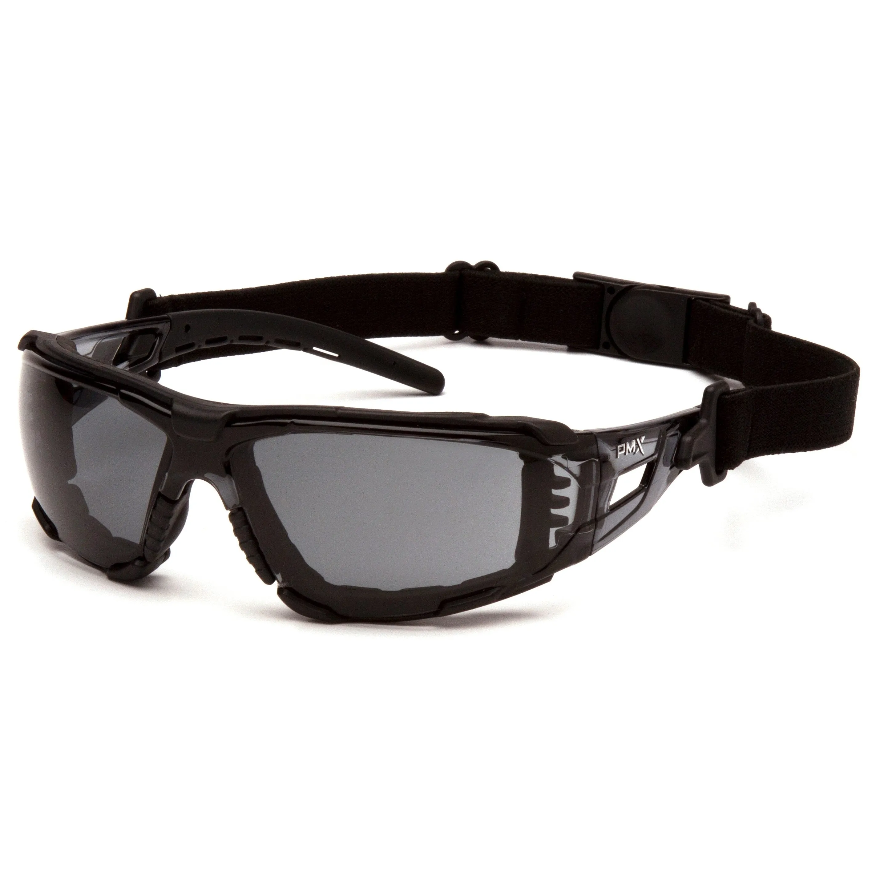 Pyramex Fyxate Safety Glasses, Black, H2MAX Anti-Fog w/Foam (12/box)