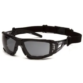 Pyramex Fyxate Safety Glasses, Black, H2MAX Anti-Fog w/Foam (12/box)