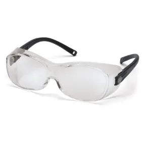 Pyramex OTS S3510STJ Safety Glasses, Clear Anti Fog Lens, Black Temples, One Size, 1 Each