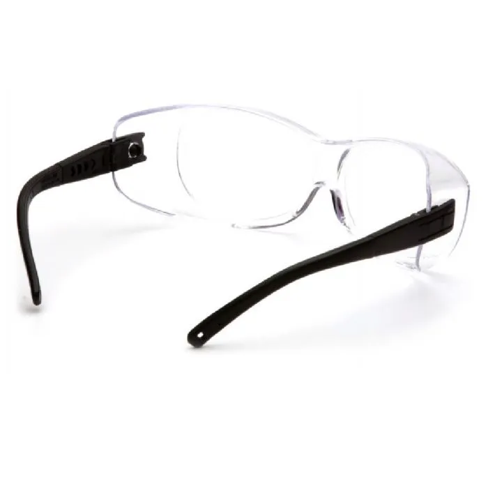 Pyramex OTS S3510STJ Safety Glasses, Clear Anti Fog Lens, Black Temples, One Size, 1 Each