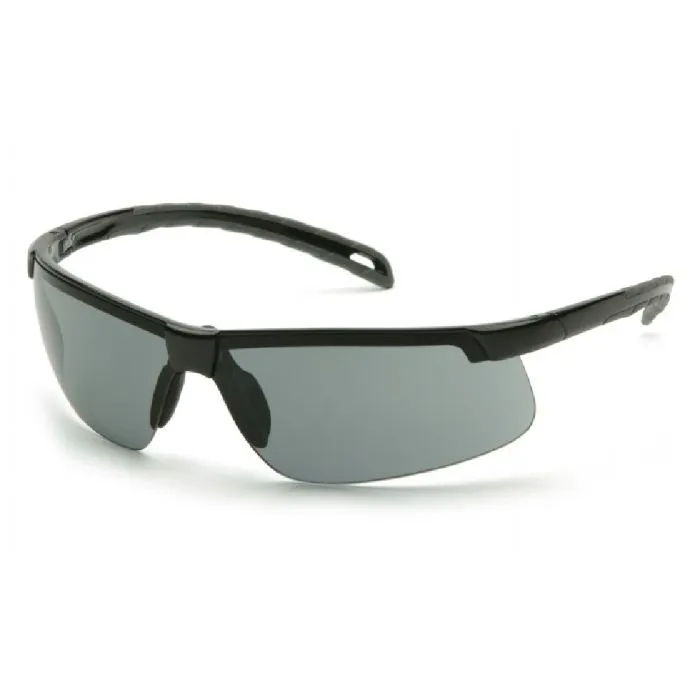 Pyramex SB8620DT Ever-Lite Safety Glasses, Black Frame, Gray-Anti-Fog Lens, 1 Each