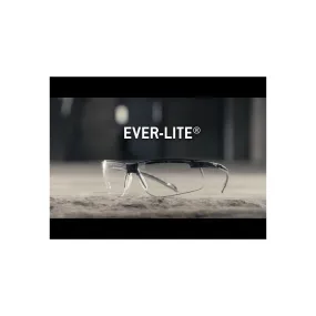 Pyramex SB8620DT Ever-Lite Safety Glasses, Black Frame, Gray-Anti-Fog Lens, 1 Each