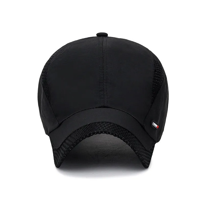 Quick-dry Sports Baseball Cap Women Snapback Sunhat Mesh Breathable Men Outdoor Fishing Running Hip Hop Baseball Hats Casquette