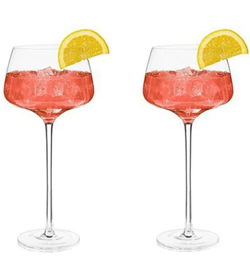 "Raye Angled Crystal Amaro" Spritz Glasses (Set of 2)