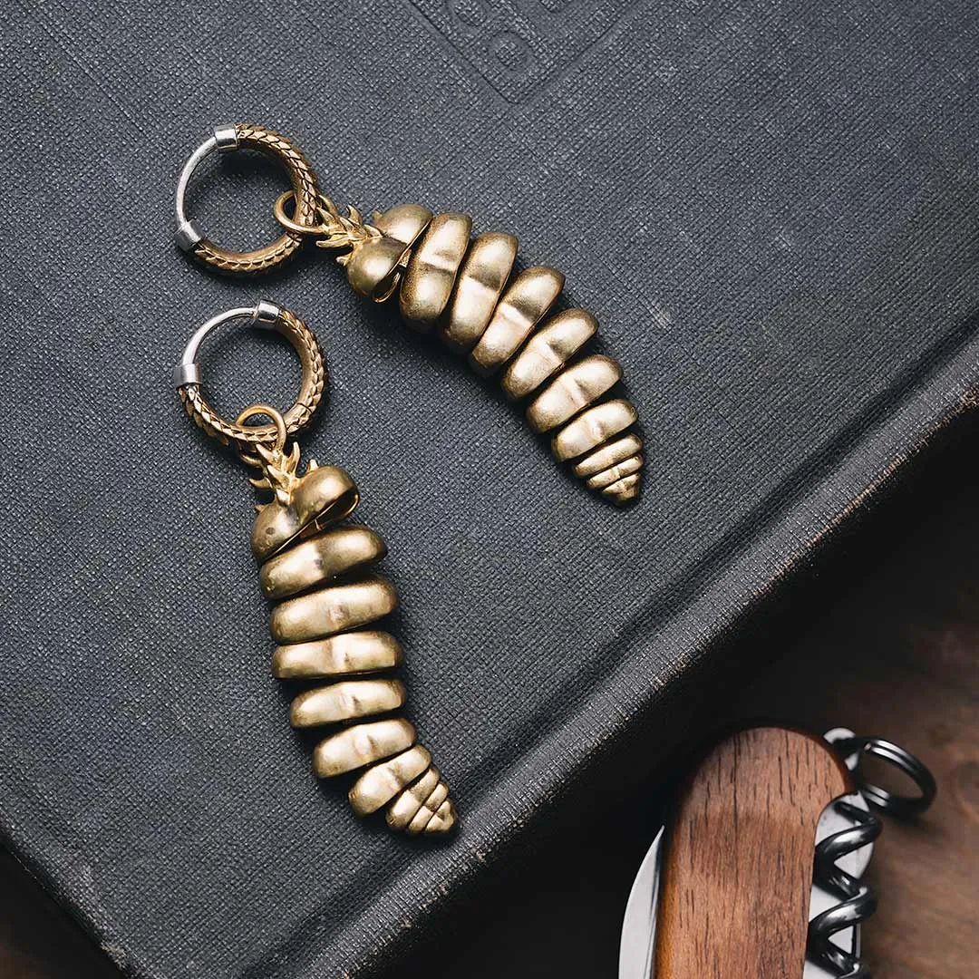 Rattlesnake Tail Earrings