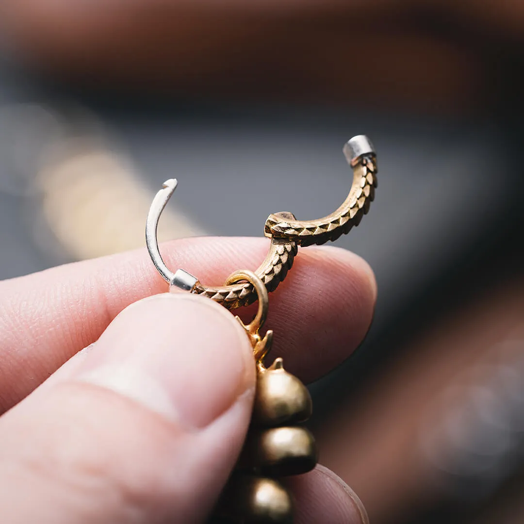 Rattlesnake Tail Earrings