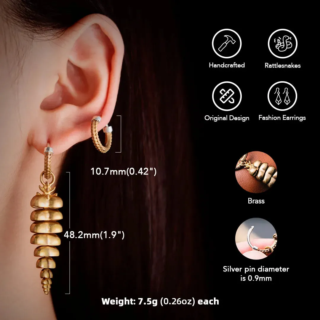 Rattlesnake Tail Earrings