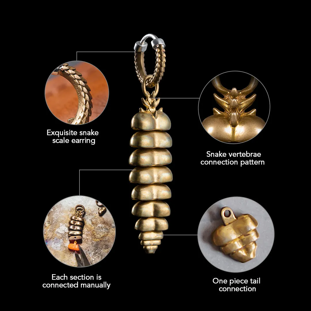 Rattlesnake Tail Earrings