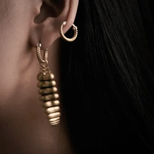 Rattlesnake Tail Earrings