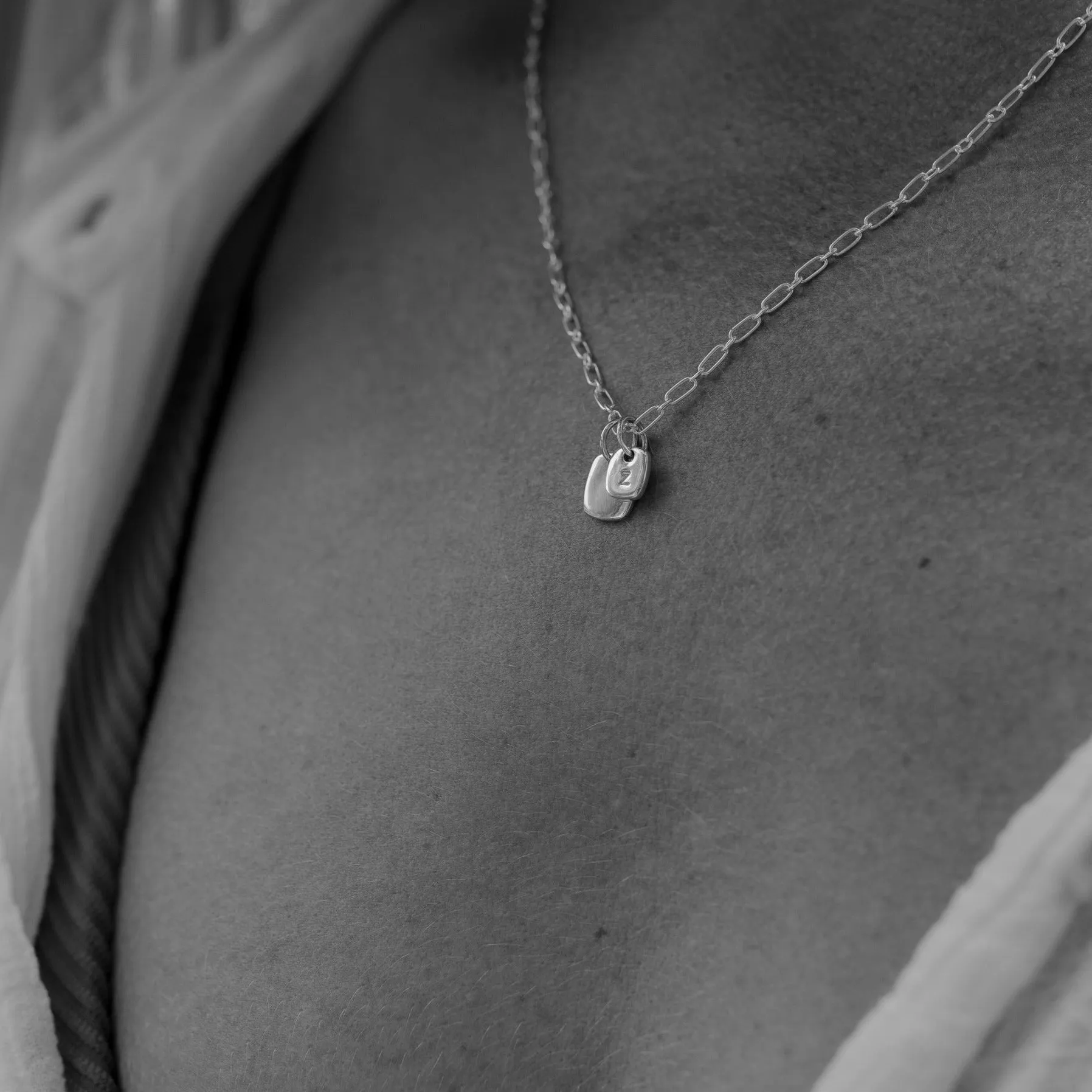 Rectangular Pendant - Silver