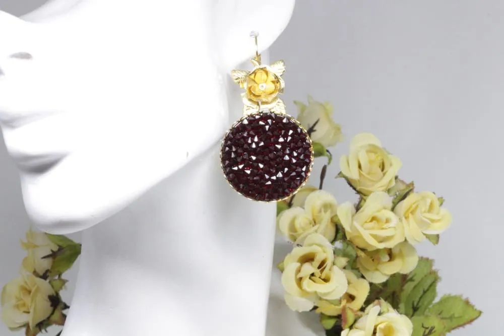 RED GARNET EARRINGS