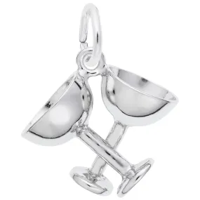 Rembrandt Charms - Champagne Glasses Charm - 1145