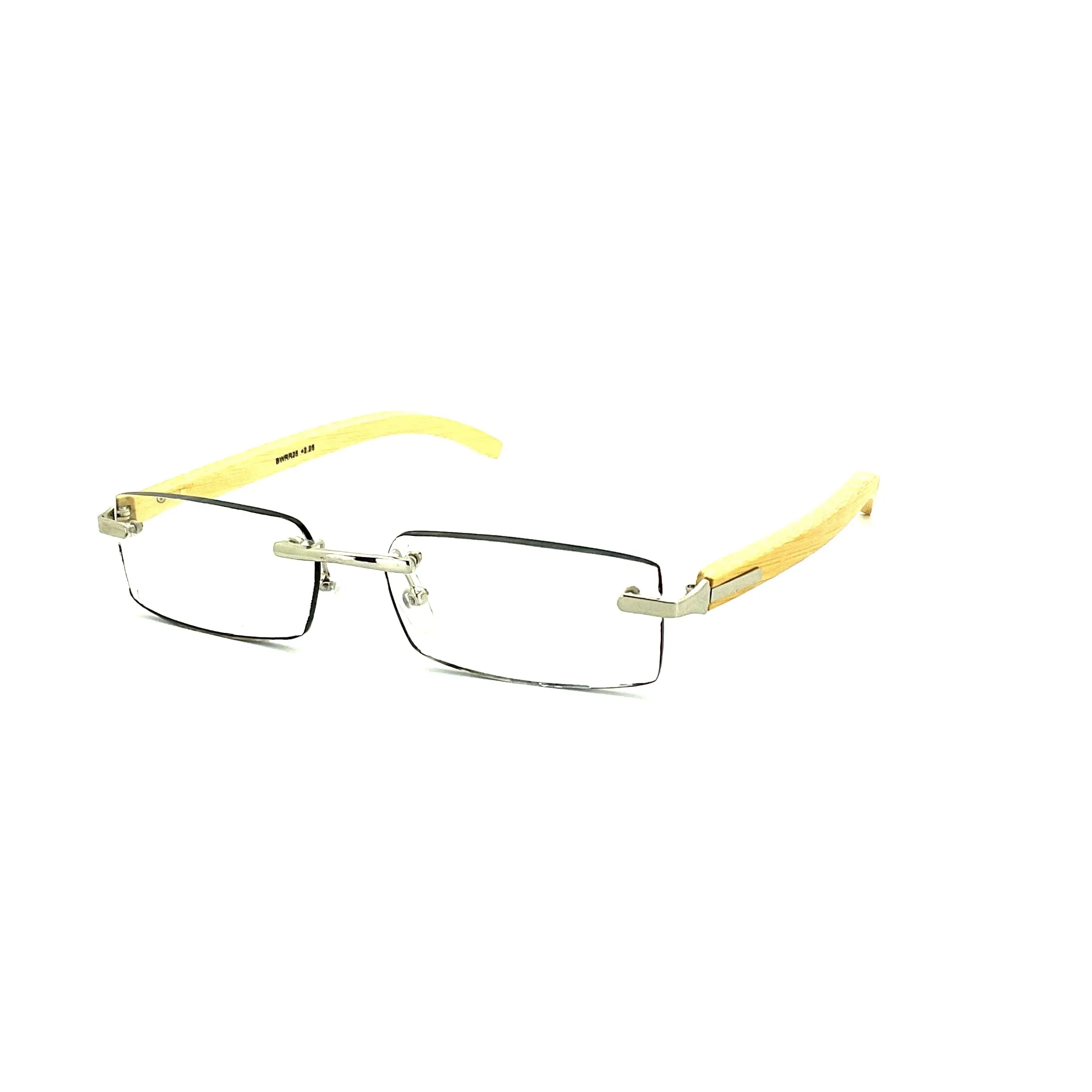 Rimless Bamboo Readers With Box
