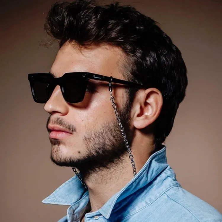 Rock Style Stainless Steel Glasses Chain Earphone Anti-lost Chain Multi-purpose Wear Chain