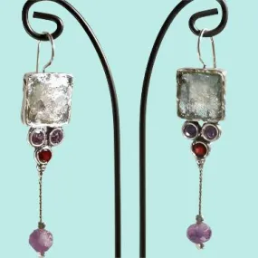 Roman glass earrings jewelry Designer Earrings for woman