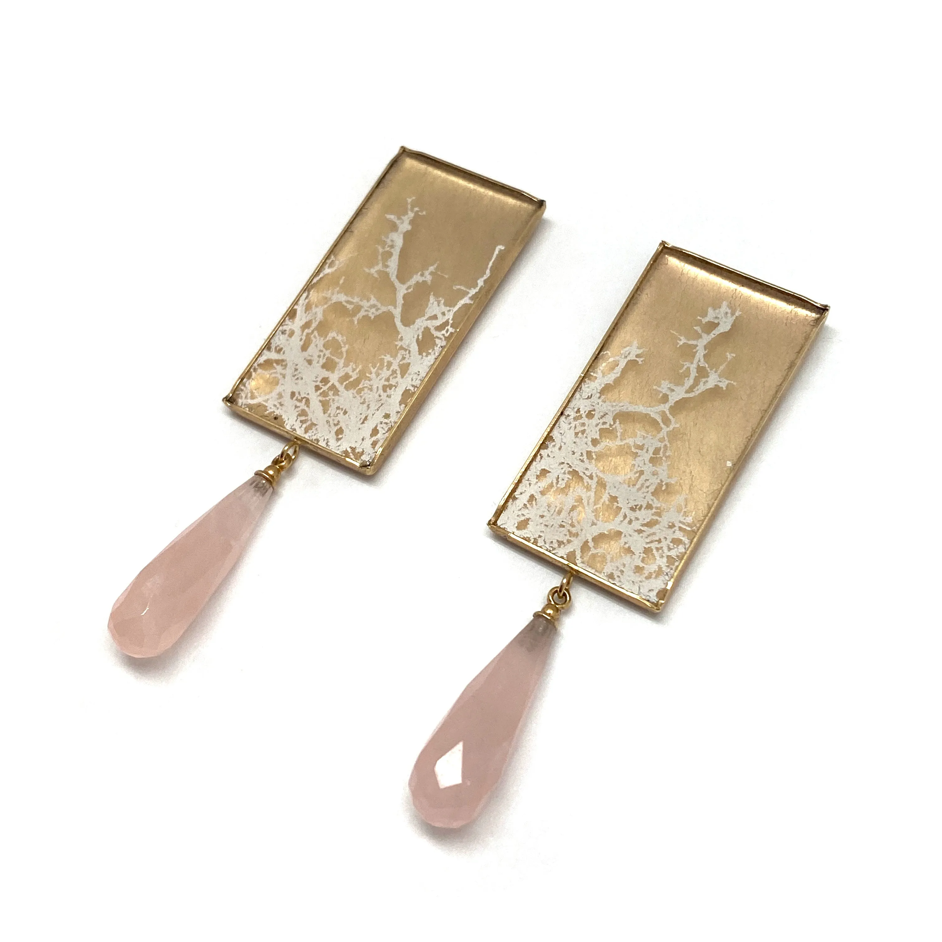 Rose Quartz Drop Earrings