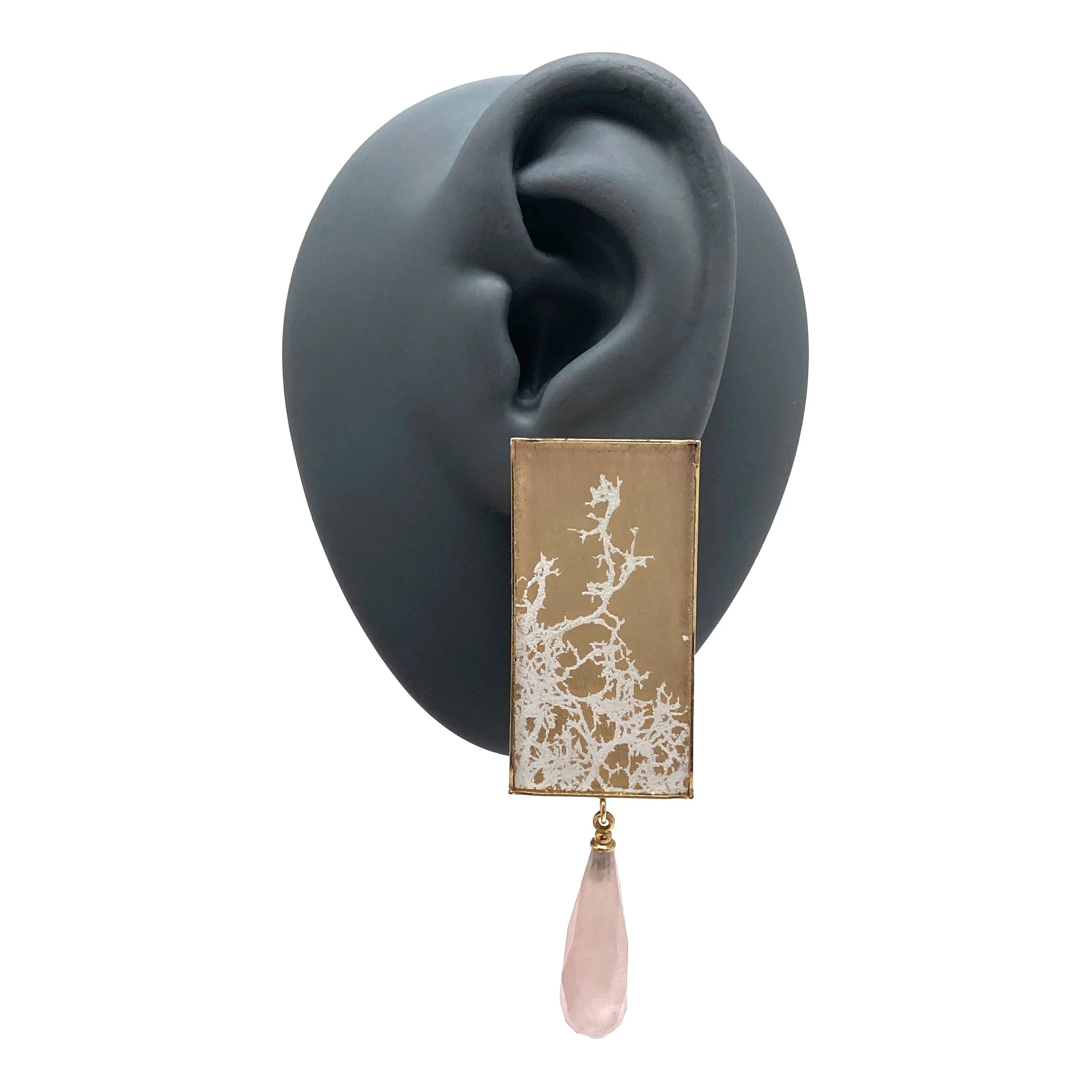 Rose Quartz Drop Earrings