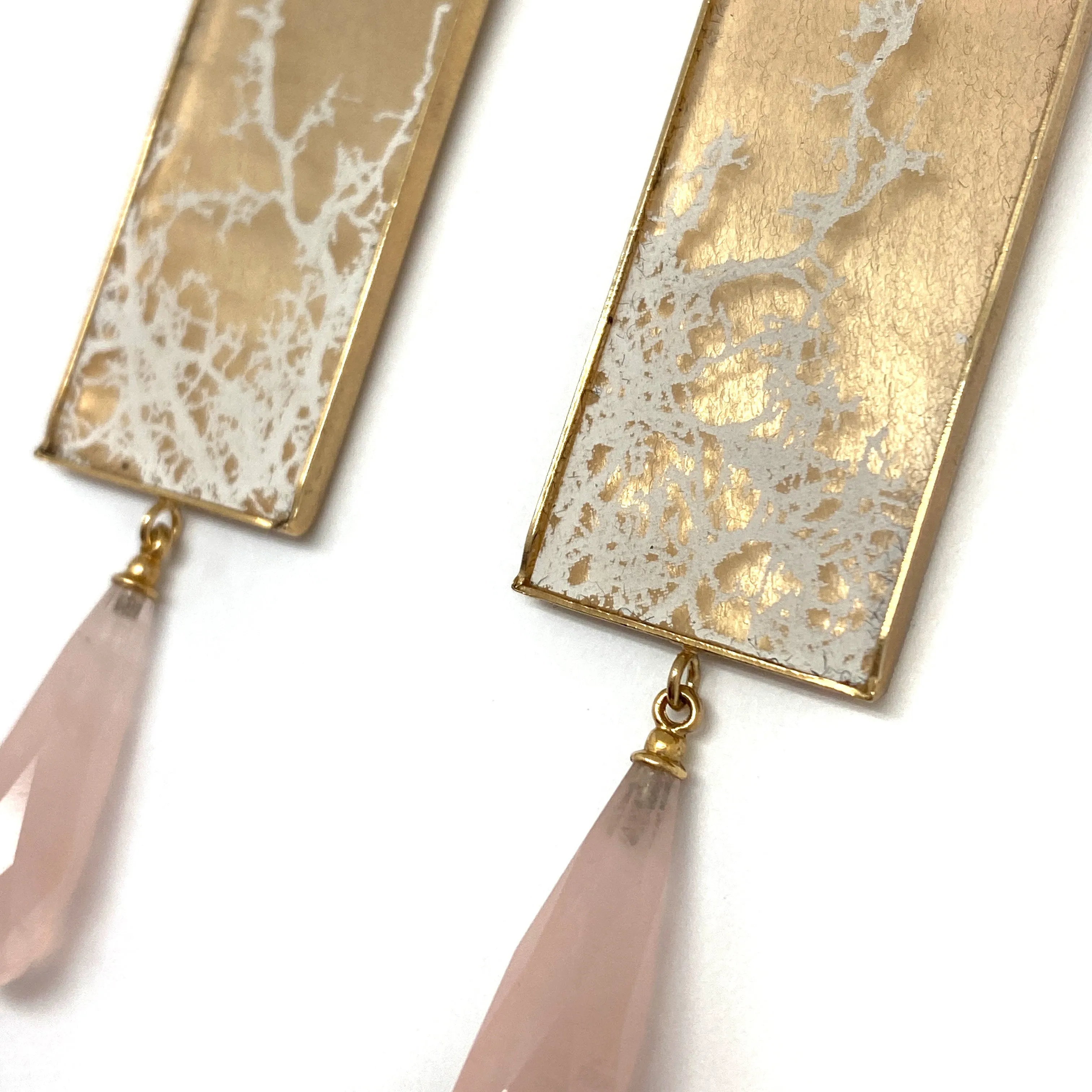 Rose Quartz Drop Earrings