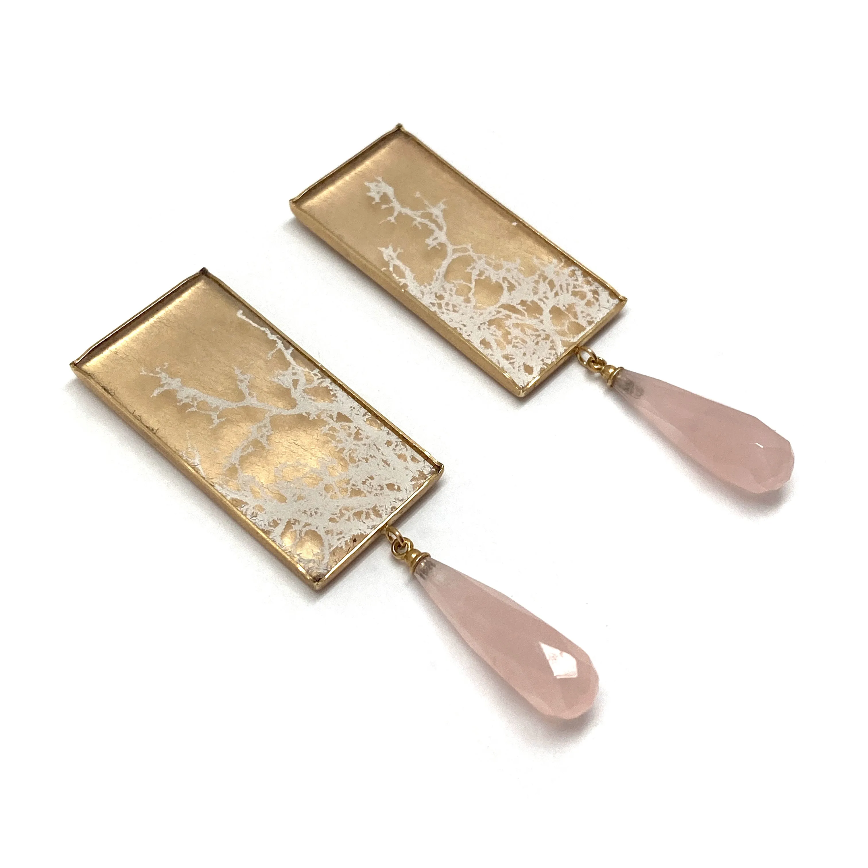 Rose Quartz Drop Earrings
