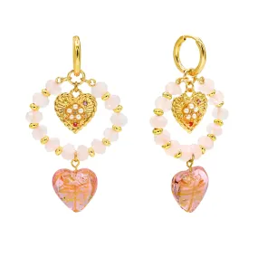 Rose Quartz Fever Earrings