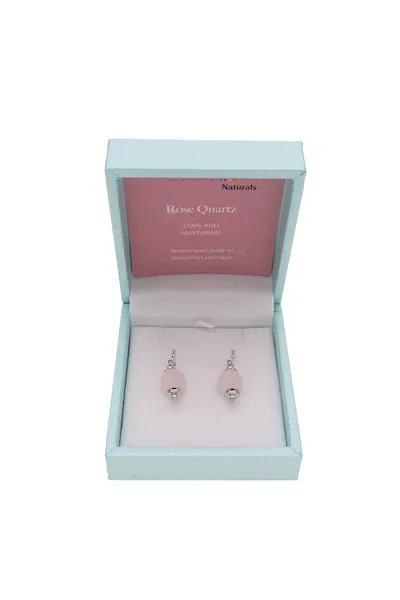 Rose Quartz Naturals Earrings
