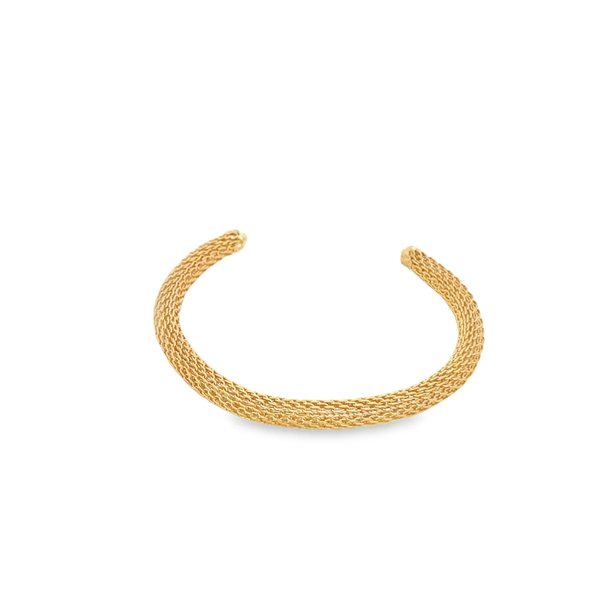 Round Mesh Open Bangle