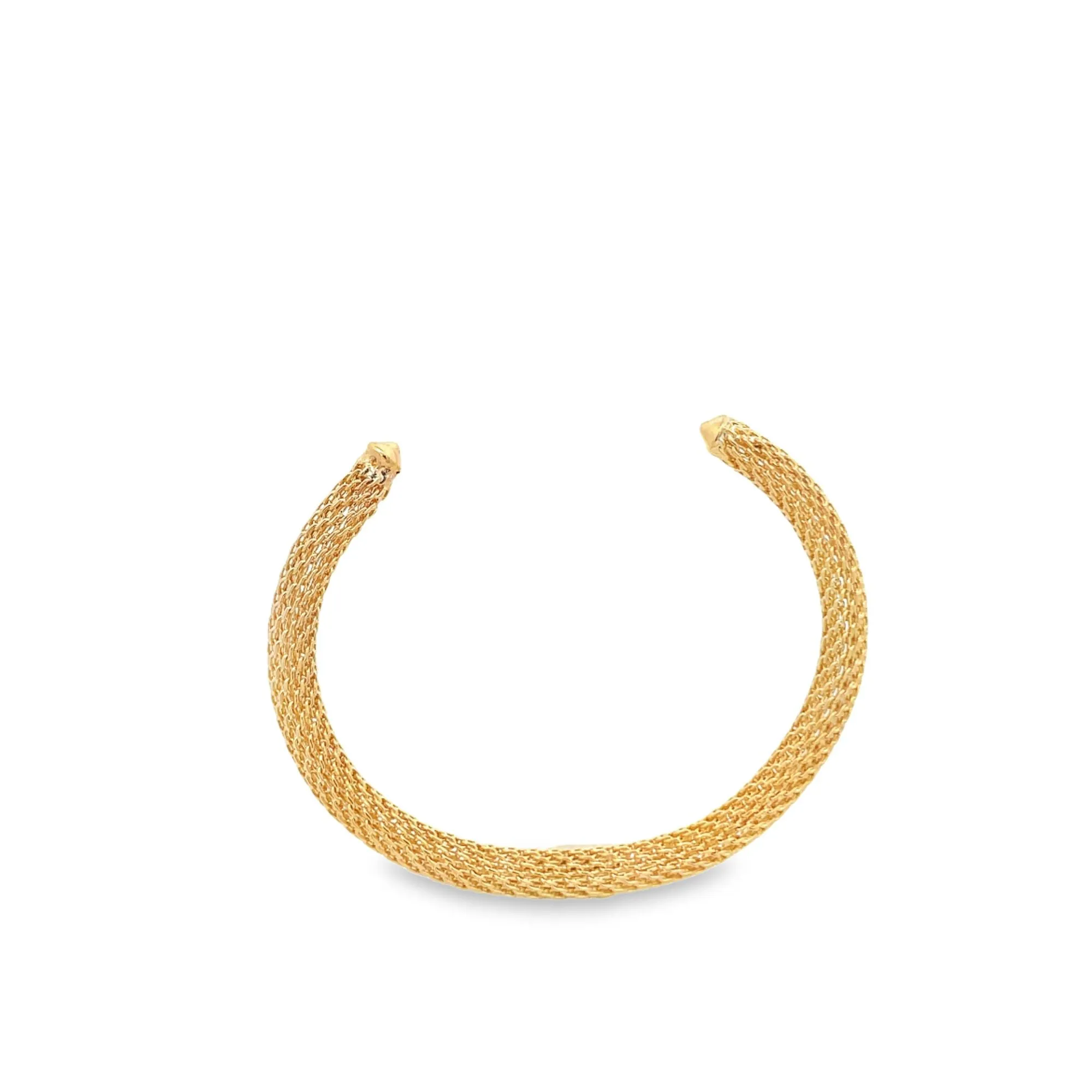 Round Mesh Open Bangle