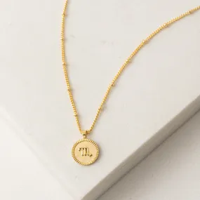 Scorpio Horoscope Necklace