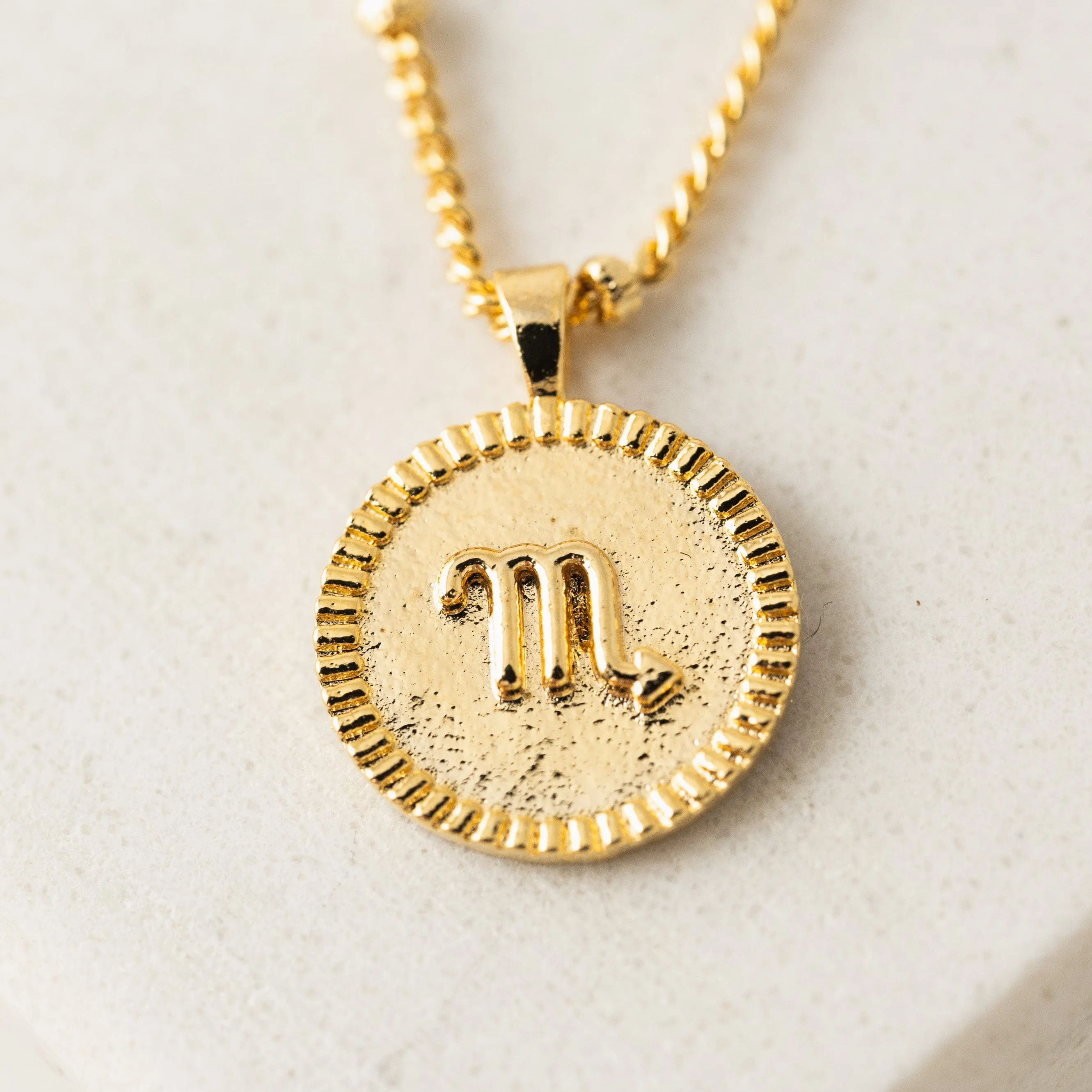 Scorpio Horoscope Necklace