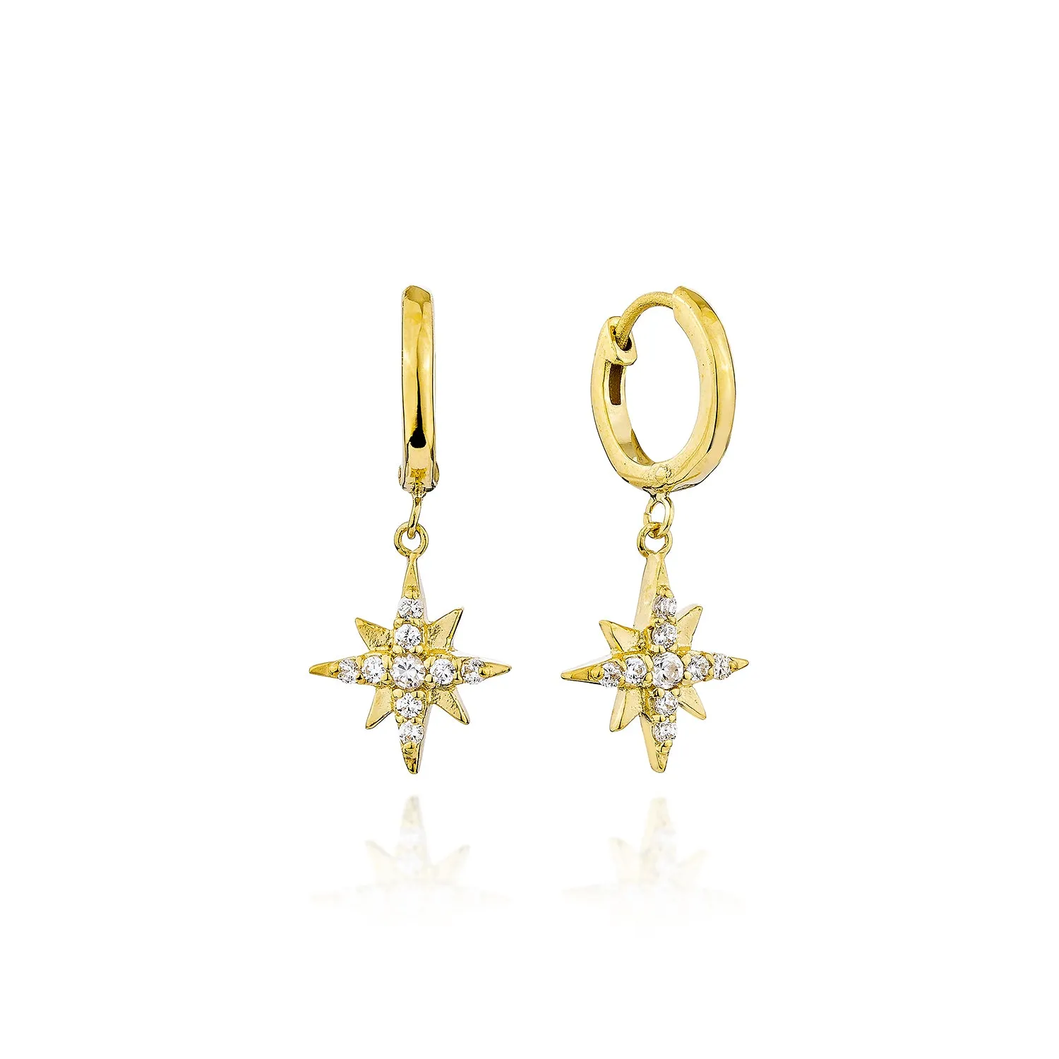 Selene Starlight Mini Hoops - Gold