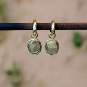 “Shade” Green Quartz Dangles