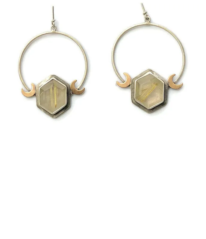 Shooting Star And Moon Phases Hoops