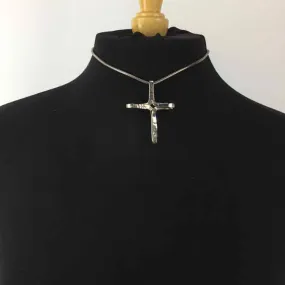 Silver Color choker Cross Necklace