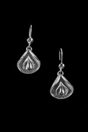 Silver Linings "Petals" Silver Filigree Handmade Dangle Earrings