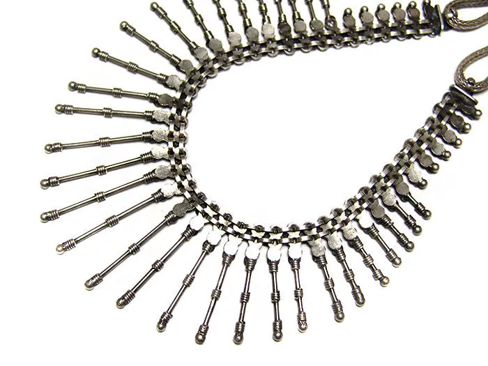 Silver Spike Necklace