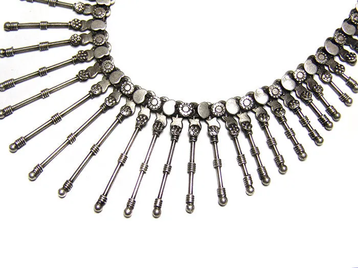 Silver Spike Necklace