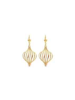 Spiral Balloon Dangle Earrings