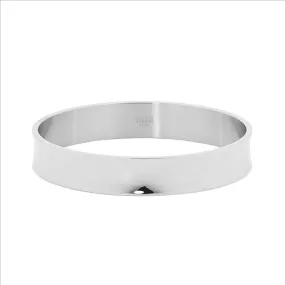 Stainless Steel 12mm wide Concaved Bangle