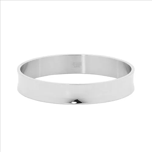 Stainless Steel 12mm wide Concaved Bangle