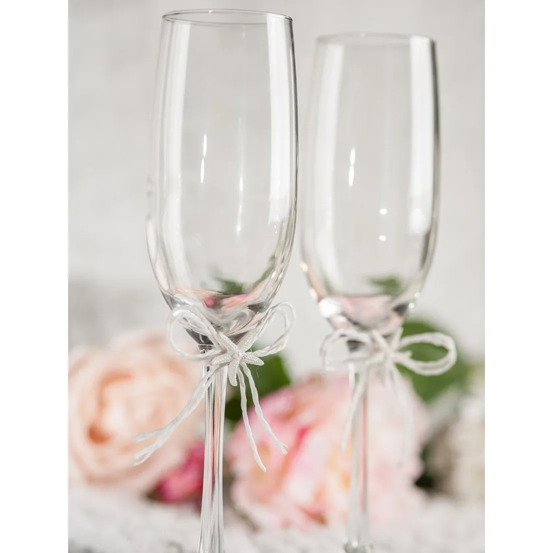 Starfish Beach Wedding Toasting Glasses