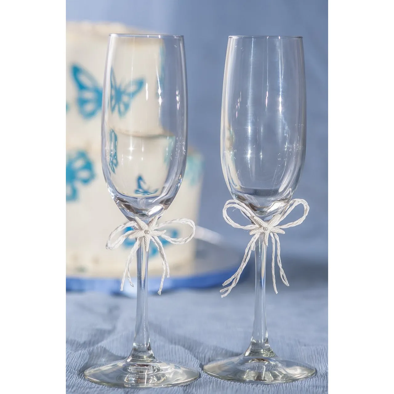 Starfish Beach Wedding Toasting Glasses