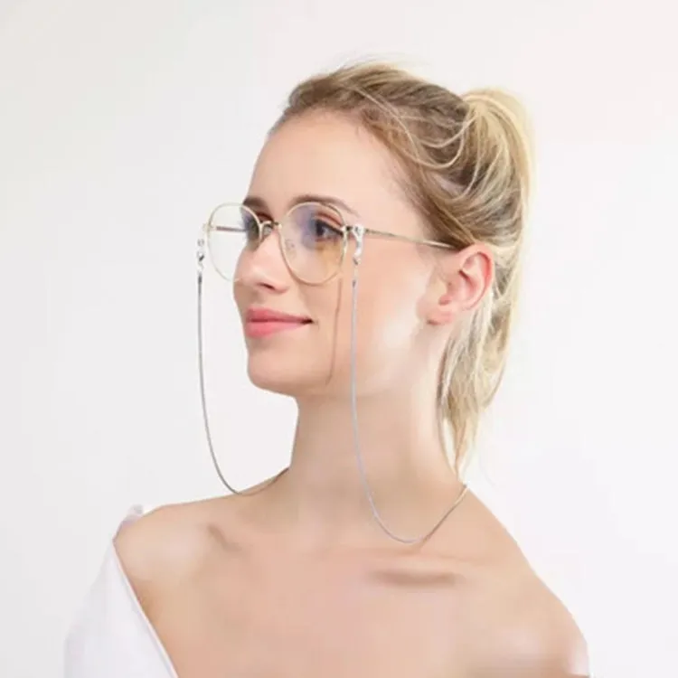 Stars Style Hollow Fashion Simple Eyeglasses Chain(Silver)