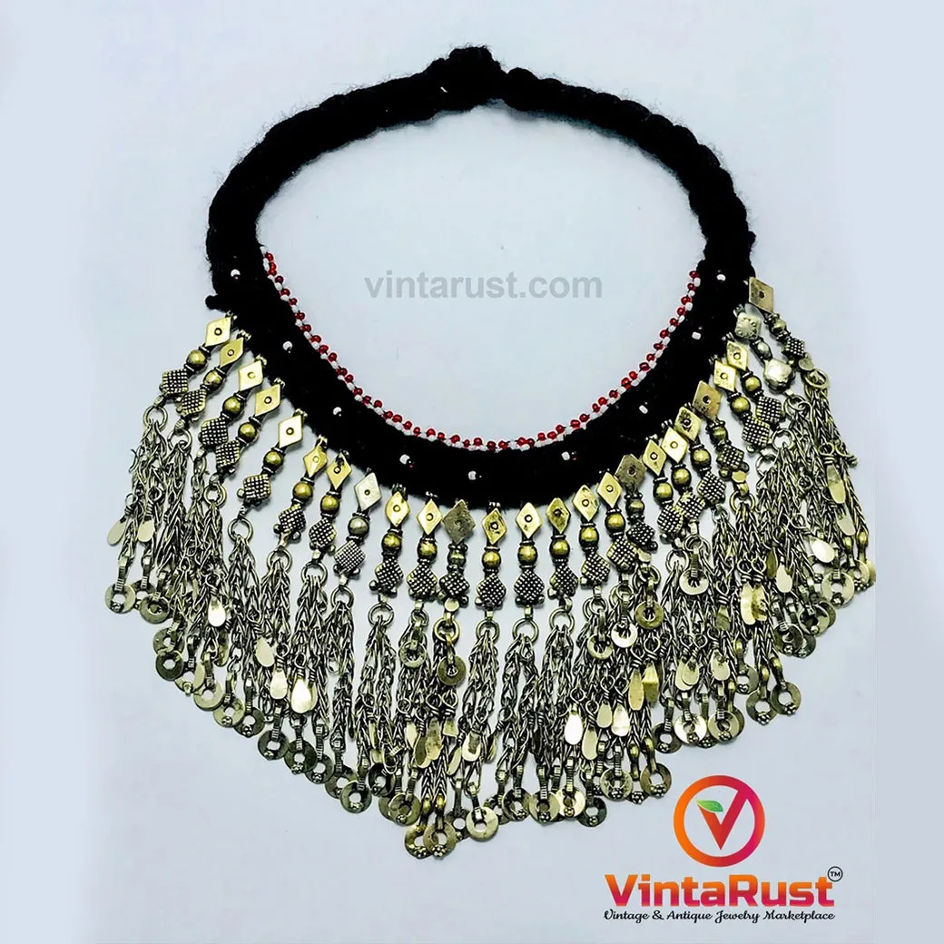 Statement Long Dangling Tassels Necklace