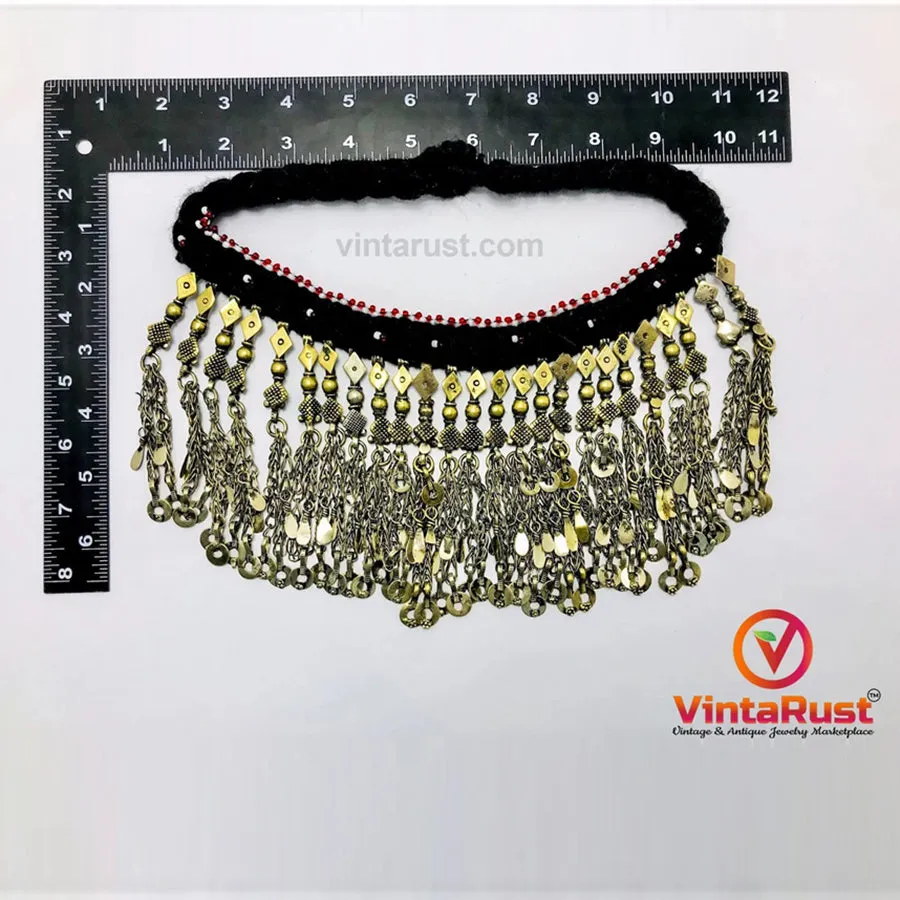 Statement Long Dangling Tassels Necklace