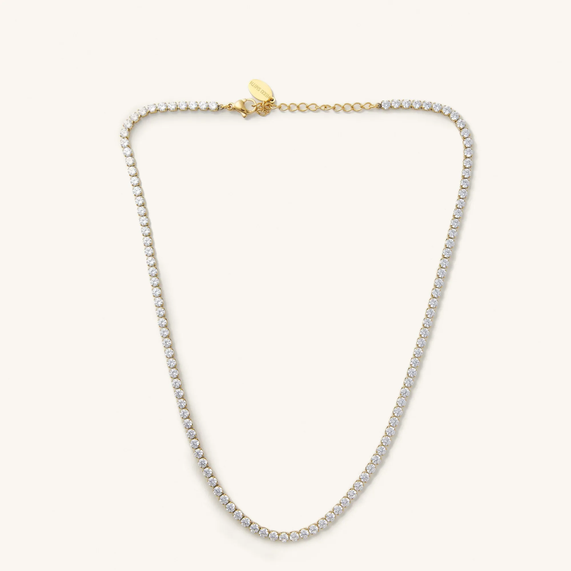 Stella Gold Tennis Necklace- Waterproof
