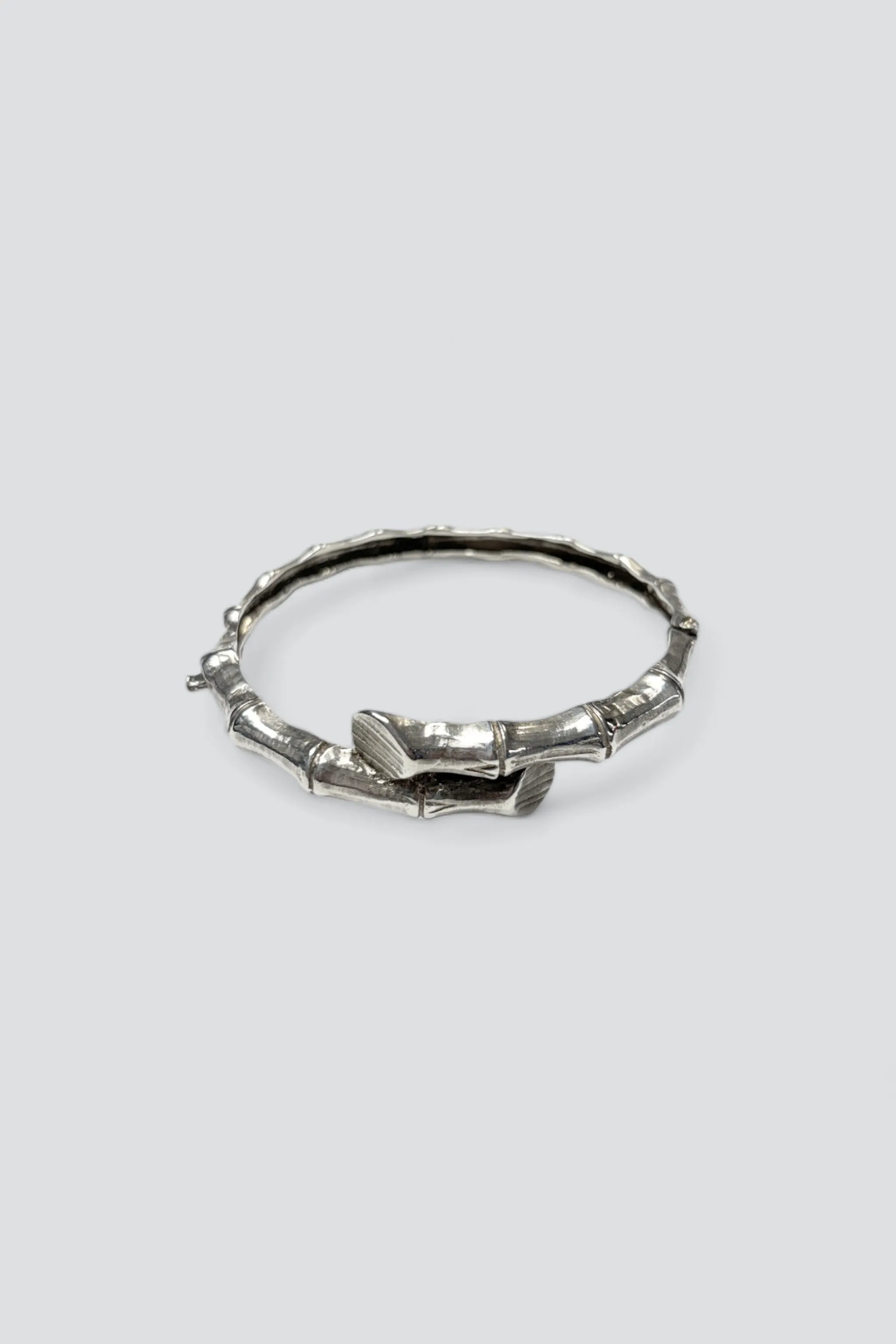 Sterling Silver Bamboo Bangle
