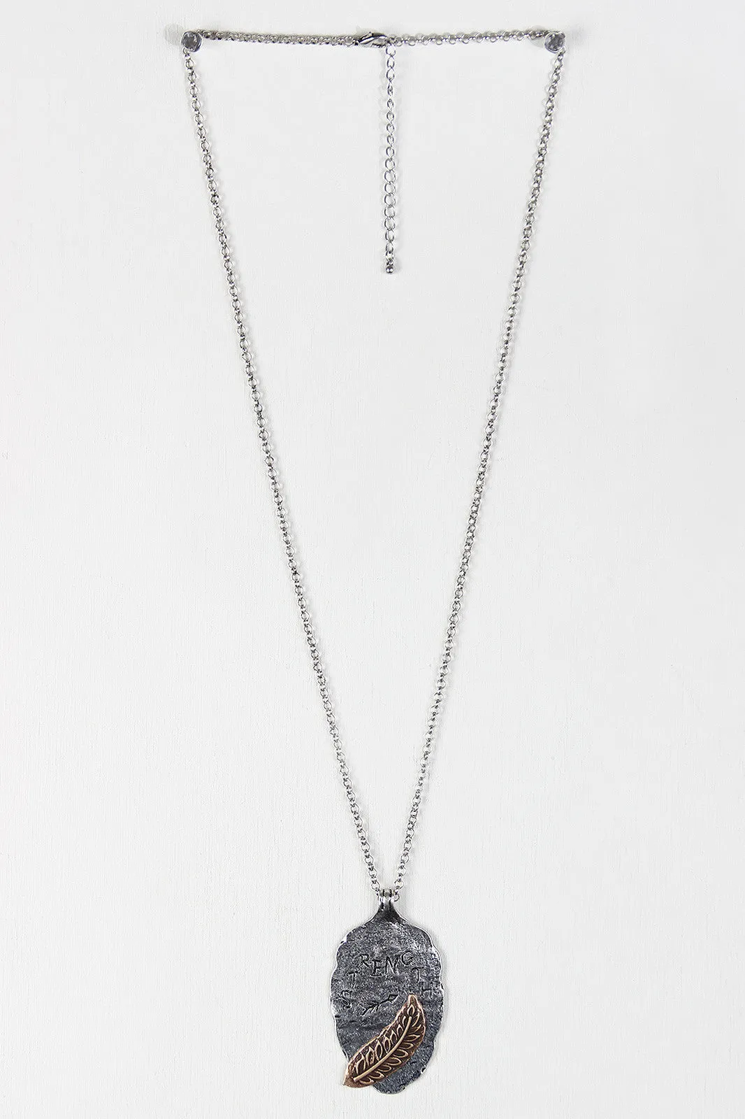 Strength Arrowhead Pendant Necklace Set