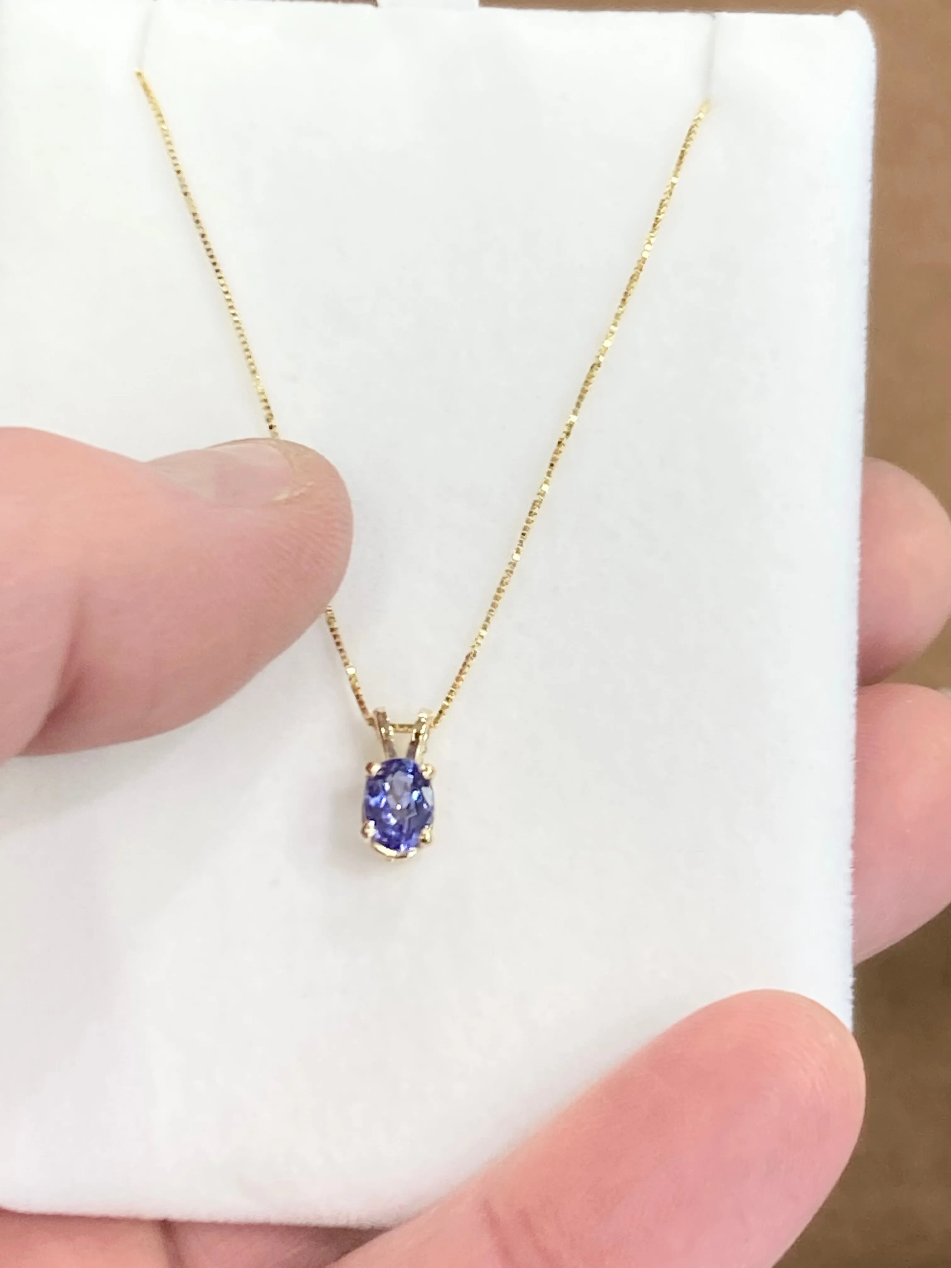 Tanzanite Gold Pendant