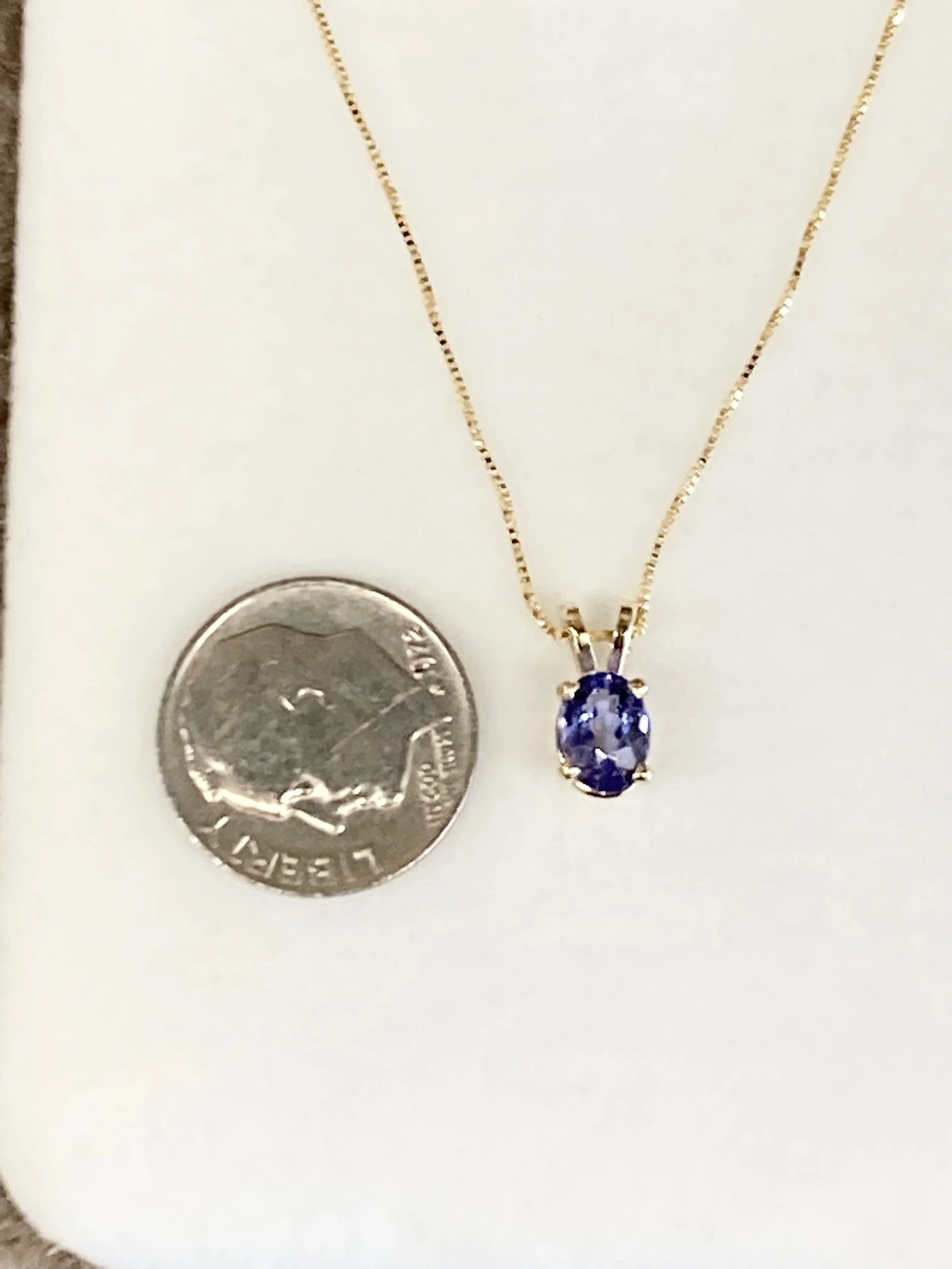 Tanzanite Gold Pendant