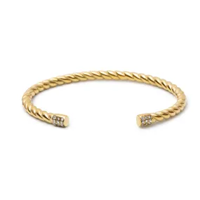 THE ICED OUT ROPE BANGLE